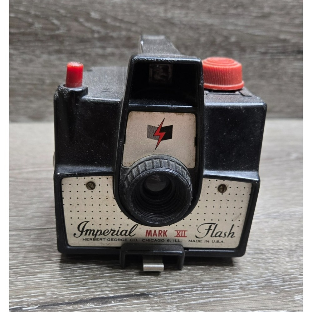 Vintage Imperial Mark XII Flash Camera Herbert George Chicago 50s USA Not Tested
